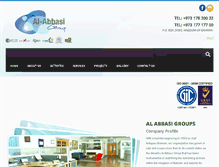 Tablet Screenshot of alabbasigroup.net